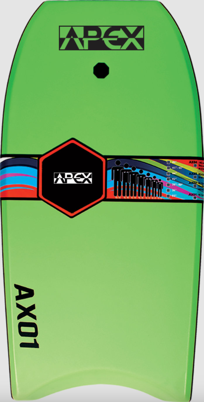 Alder 42in Apex AX01 Bodyboard (Green)