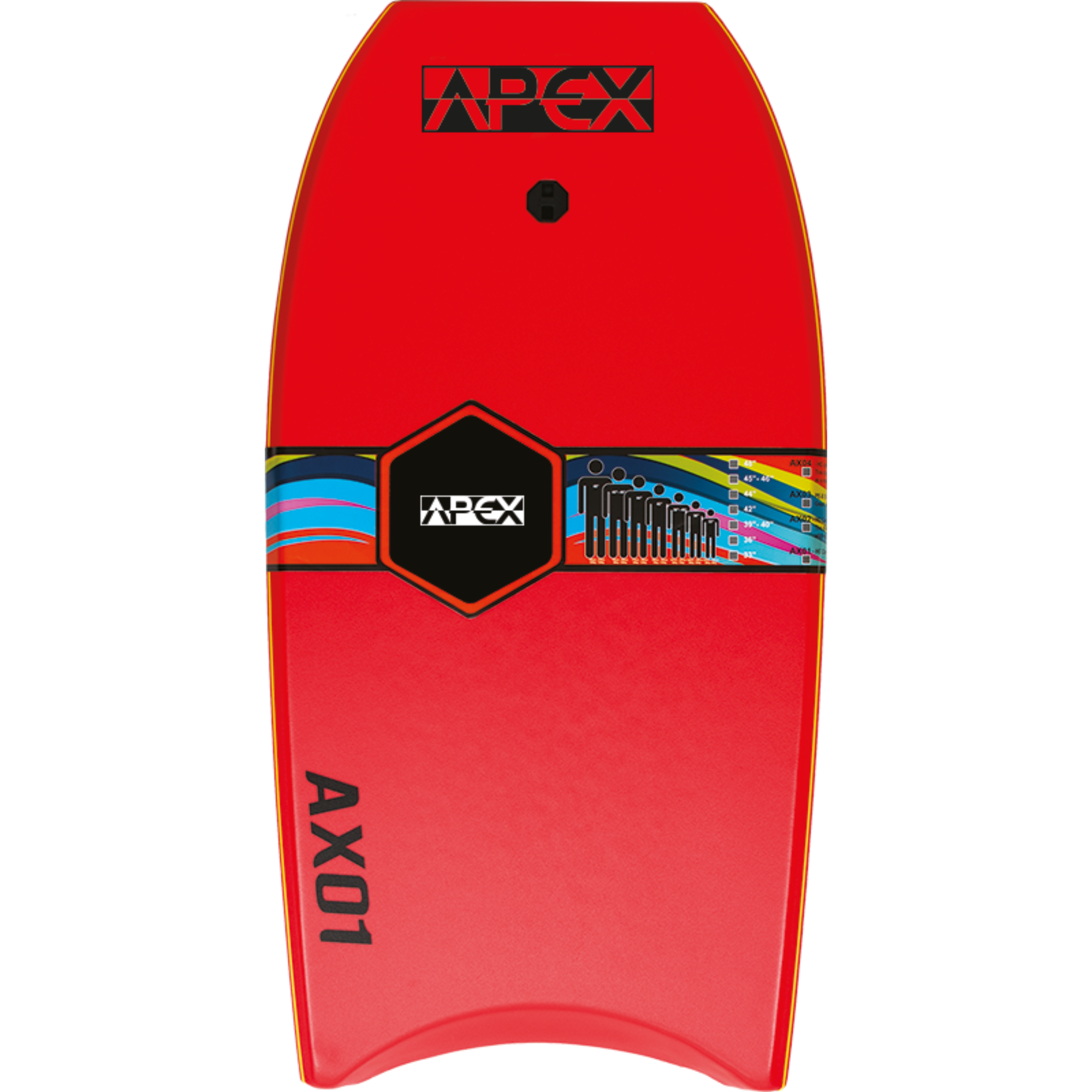 Alder Apex AX01 Bodyboard (42in)(Red/Orange)