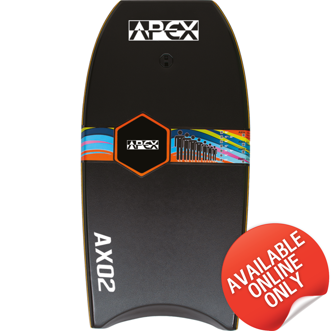 Alder Apex AX02 Bodyboard (42in)(Black/Orange)