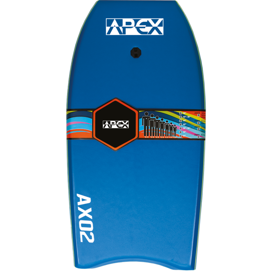 Alder Apex AX02 Bodyboard (42in)(Blue/Lime)