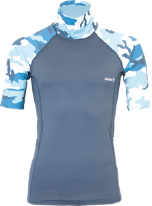 Alder Cruz Men's Short Sleeve UPF 50+ Rash Vest (Camo)