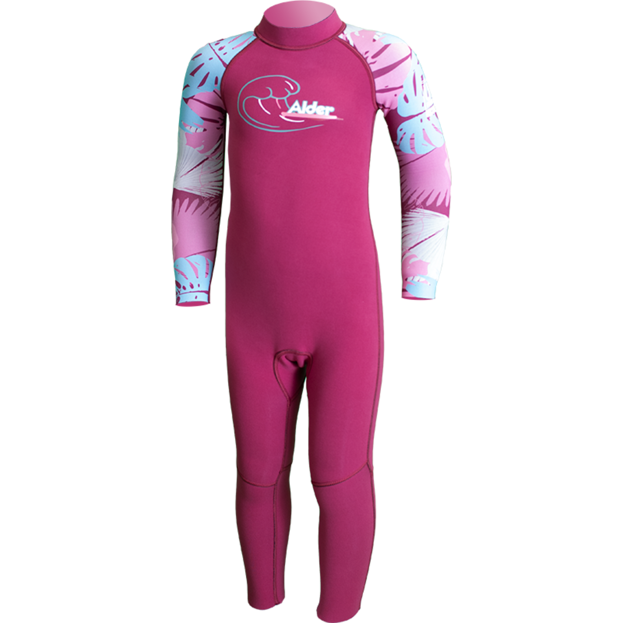Alder Toddler 2/2mm Flatlock Steamer Wetsuit (Ultraviolet/Floral)(Ages 1-5)