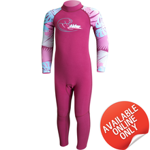 Load image into Gallery viewer, Alder Toddler 2/2mm Flatlock Steamer Wetsuit (Ultraviolet/Floral)(Ages 1-5)
