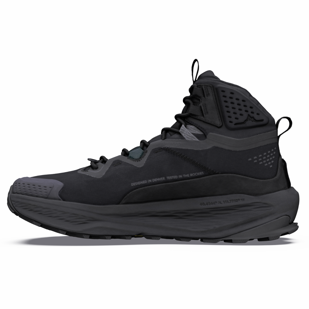 Altra Men's Olympus 7 Gore-Tex Mid Trail Boots Black Black Dark Shadow 74O AL0A85UN