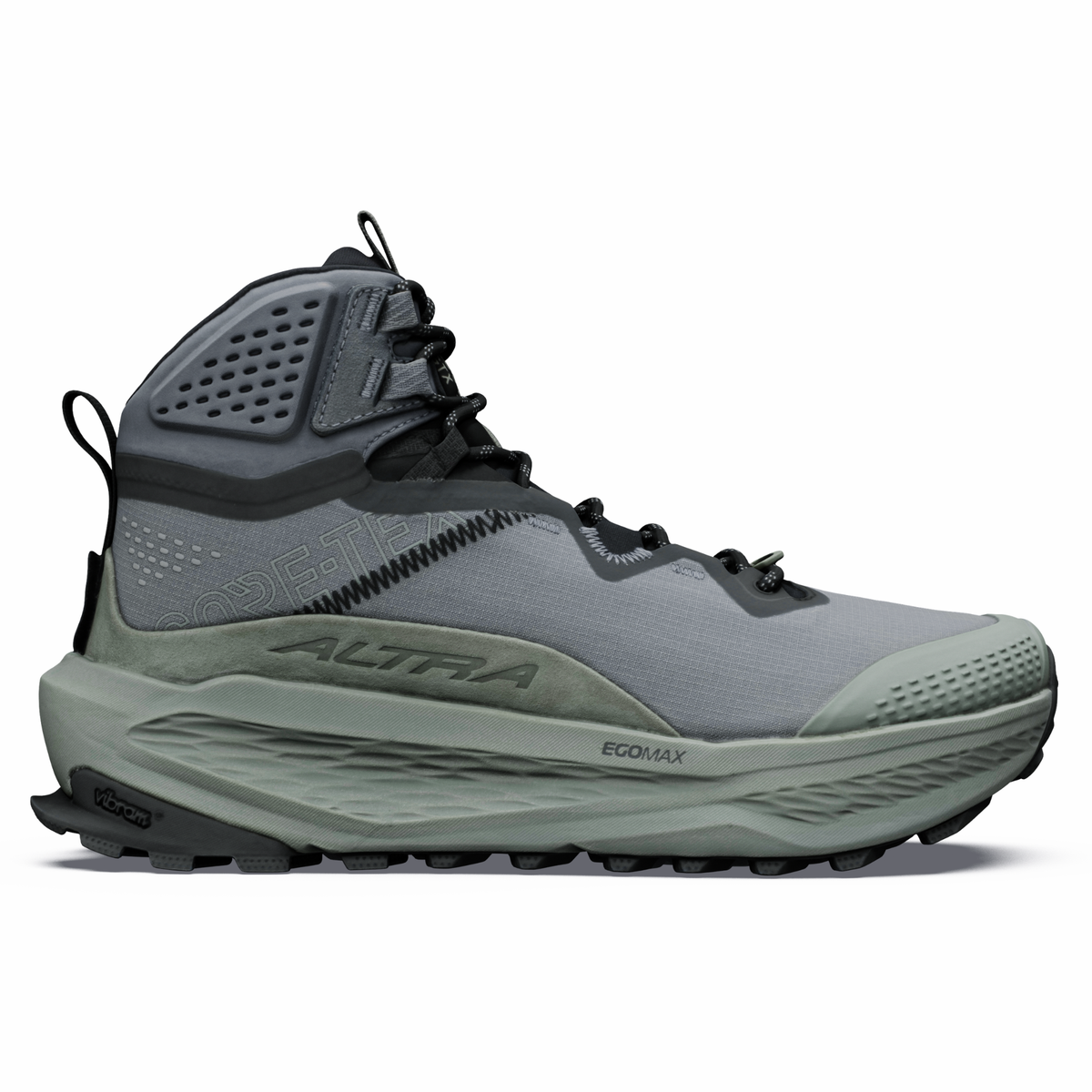 Altra Women's Olympus 7 Gore-Tex Mid Trail Boots Castlerock Black Agave Green 91W AL0A85TJ