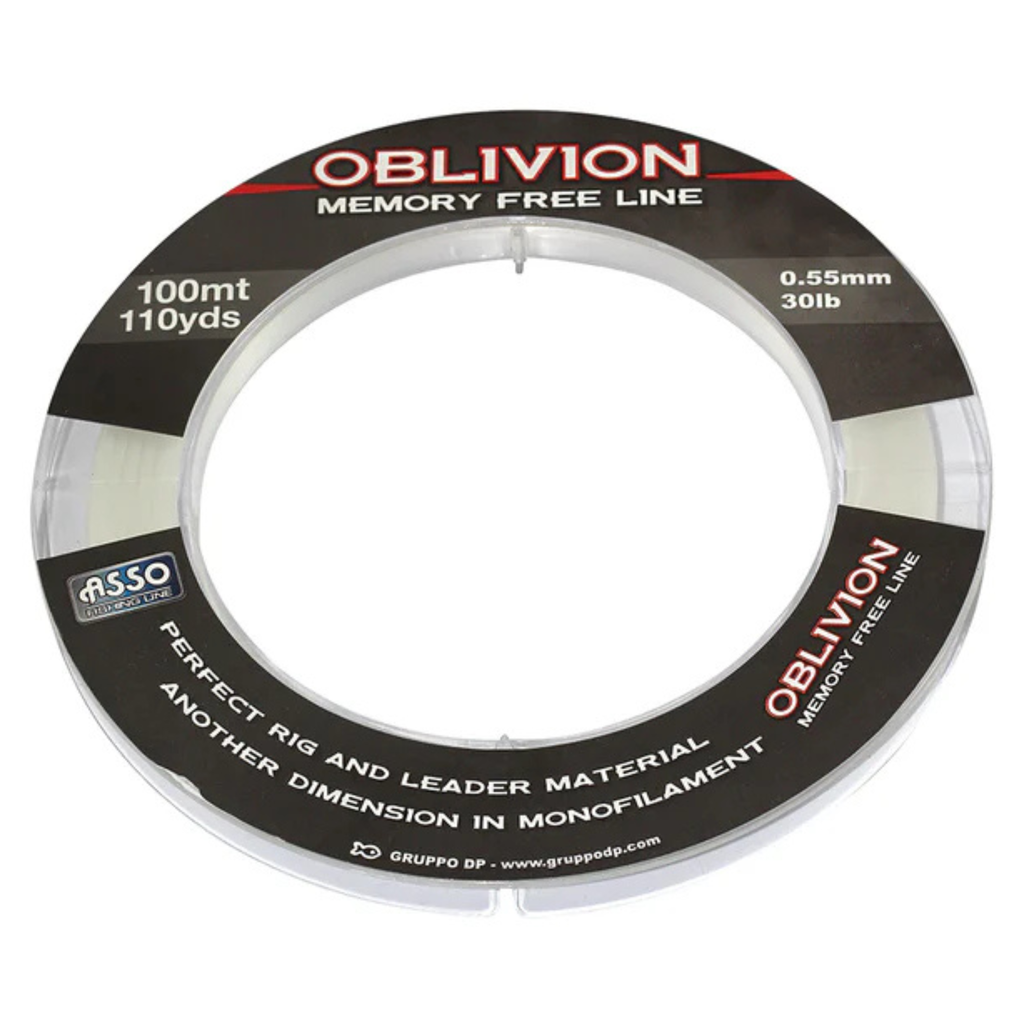 Asso Oblivion Memory Free Monofilament Snood Line (30lb/0.55mm/100m)(Clear)