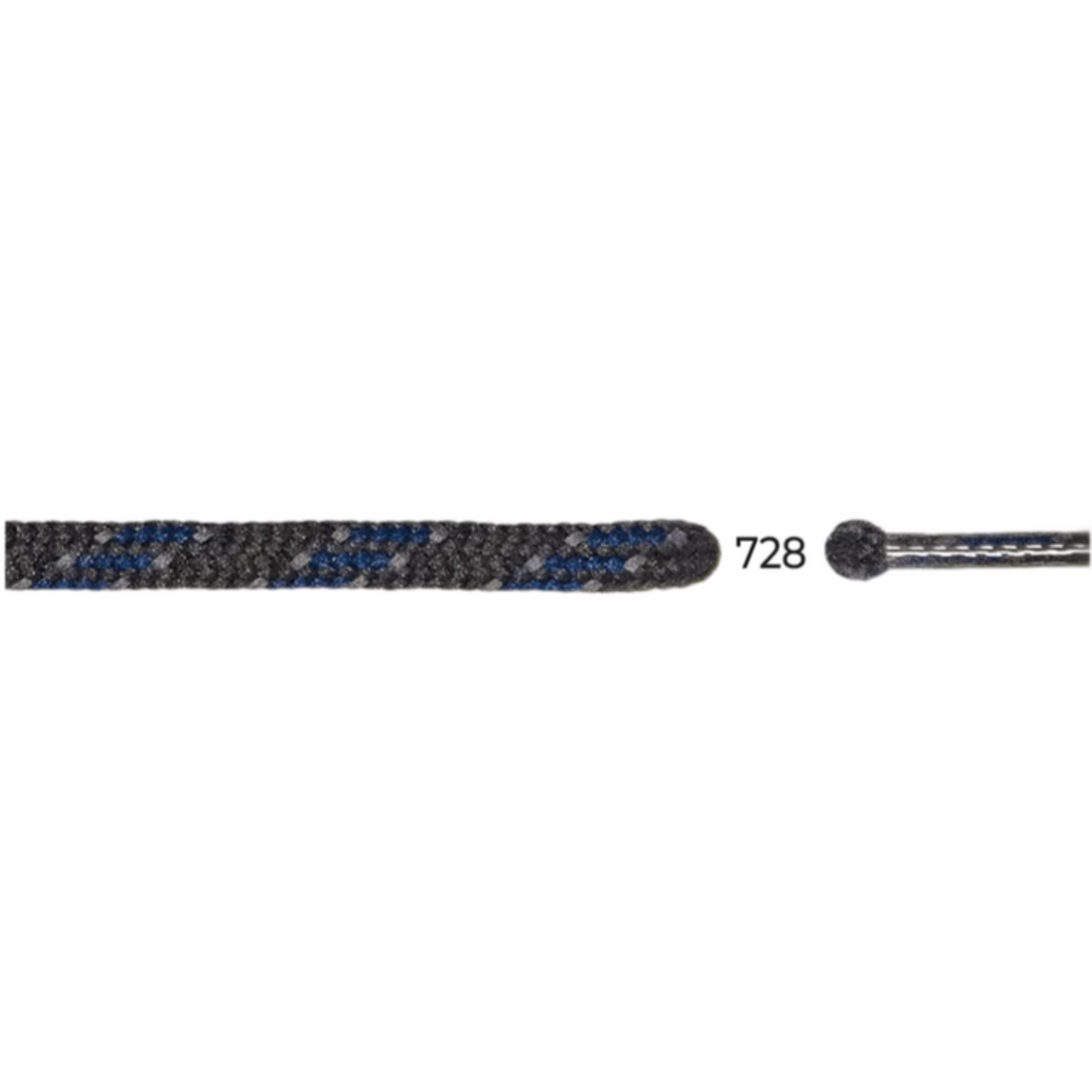 Barth 5mm/180cm Round Laces (Graphite/Blue)
