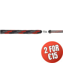 Load image into Gallery viewer, Barth Round Laces (5mm/150cm)(Black/Red)
