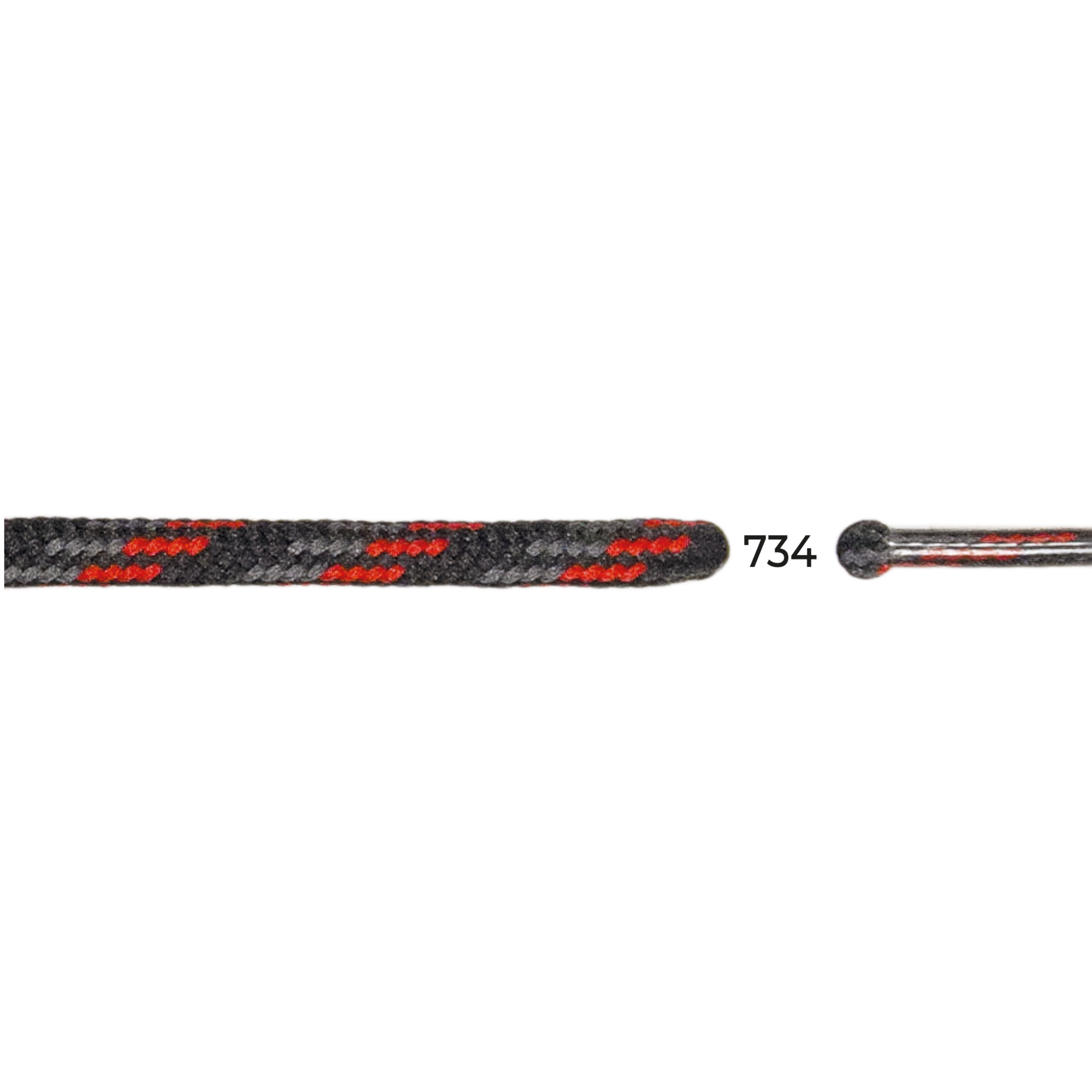 Barth 5mm/150cm Round Laces (Black/Red)