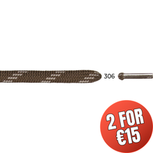 Load image into Gallery viewer, Barth Semicircular Laces (7mm/200cm)(Brown/Grey)
