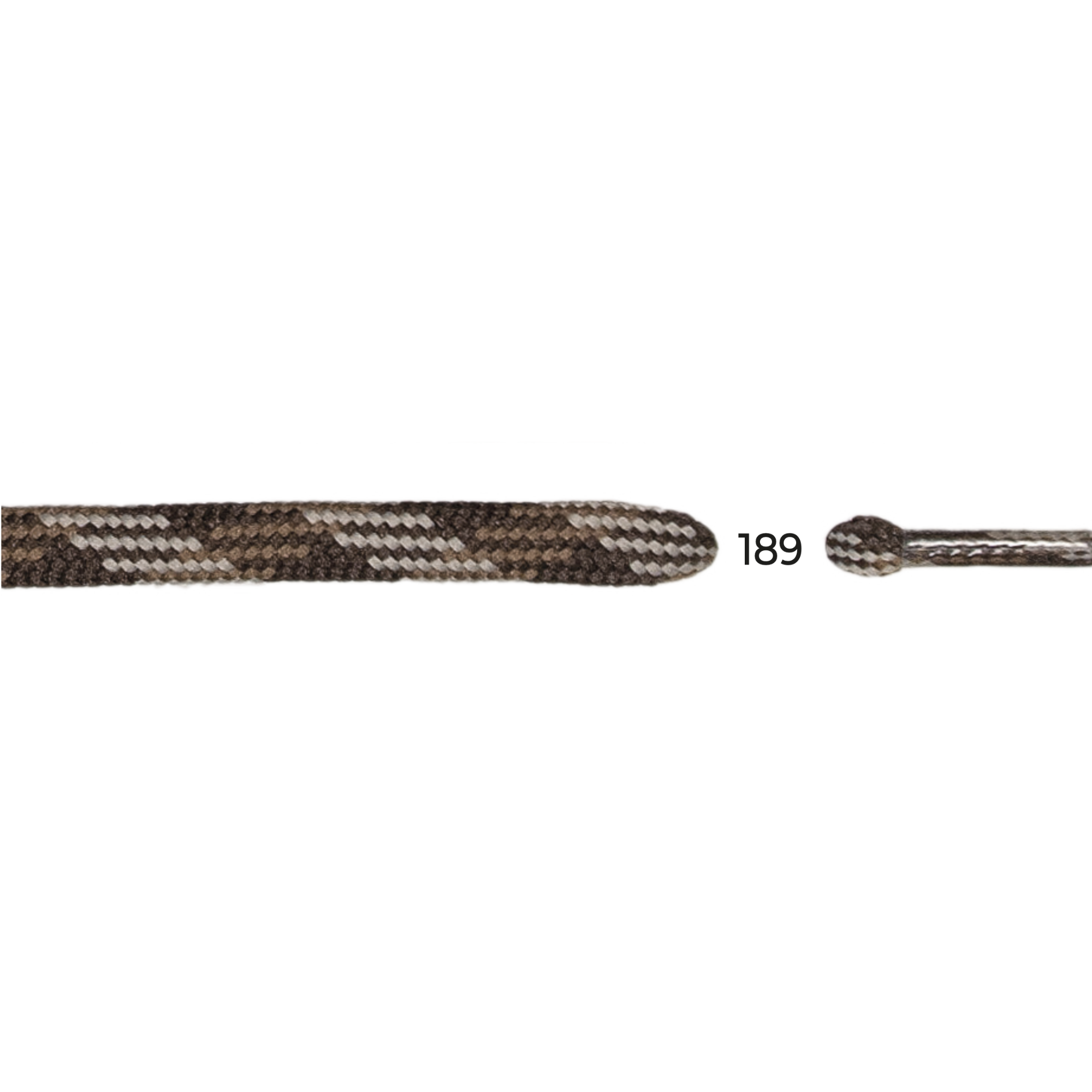 Barth 7mm/150cm Semicircular Laces (Brown/Beige)