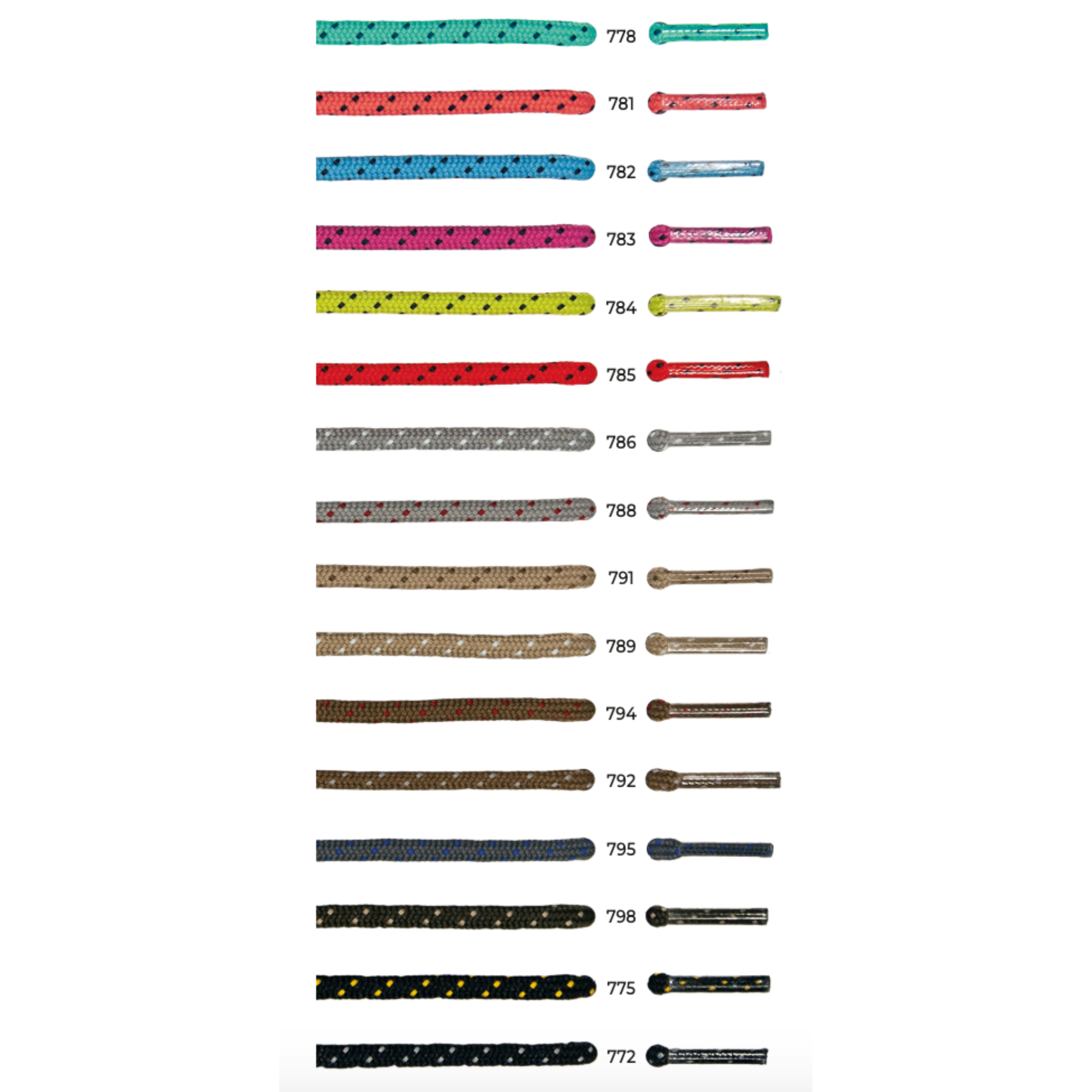 Barth 4mm/120cm Magic Round Laces (Brown/Dot)