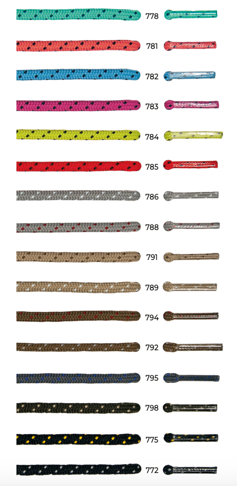 Barth 4mm/120cm Magic Round Laces (Black/Dot)