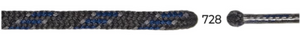 Barth Round Laces (5mm/200cm)(Graphite/Blue)