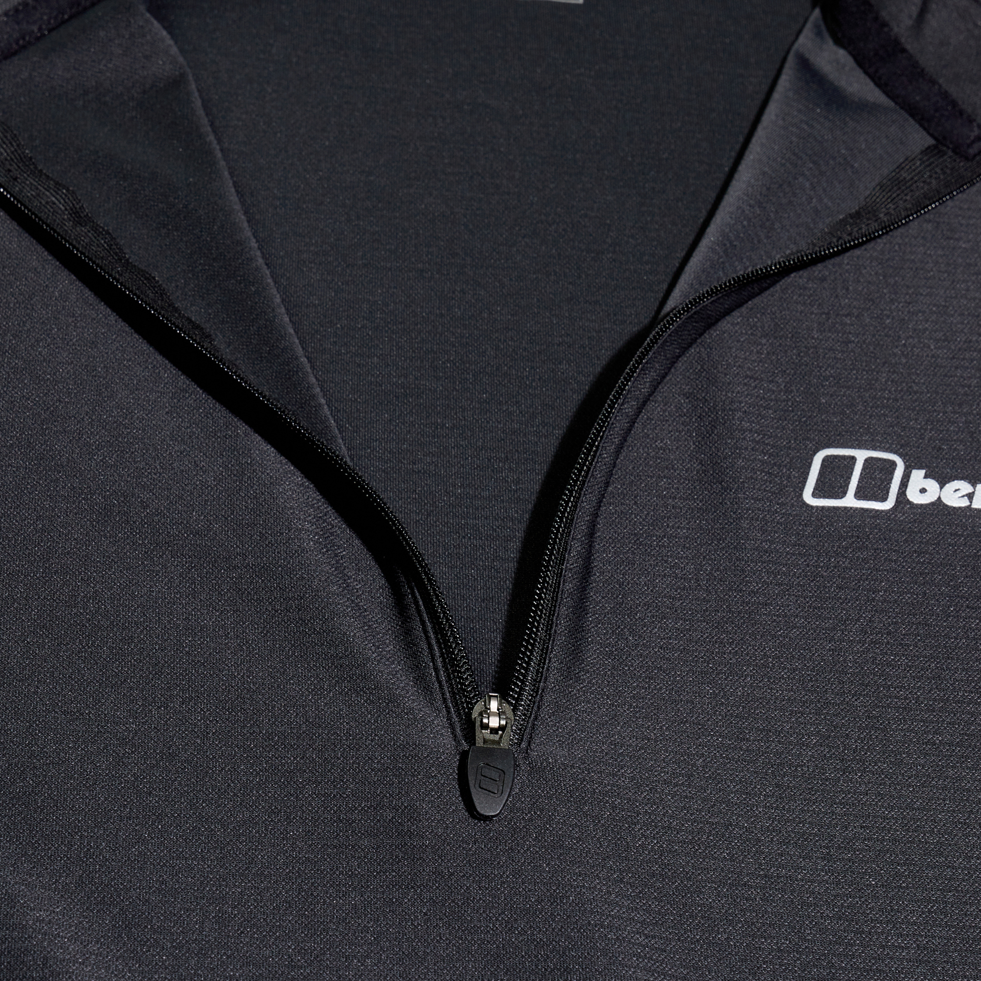 Berghaus Men's 24/7 Long Sleeve Half Zip Technical Base Layer Top (Black)