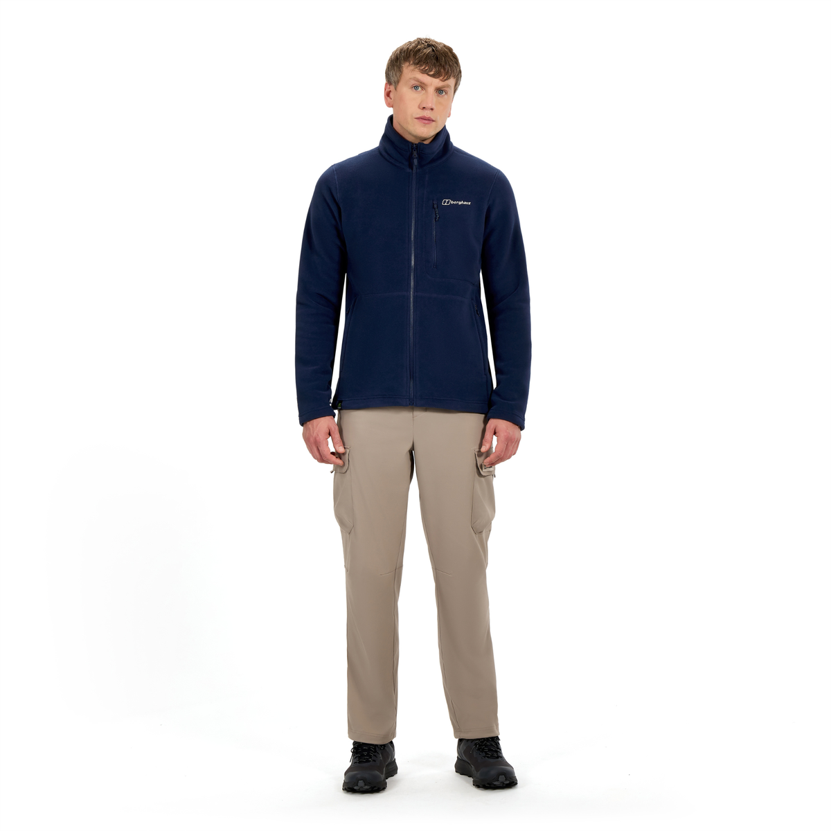 Berghaus Men's Activity 200 Polartec InterActive Full Zip Fleece Jacket Dark Blue Dusk LR7 22250