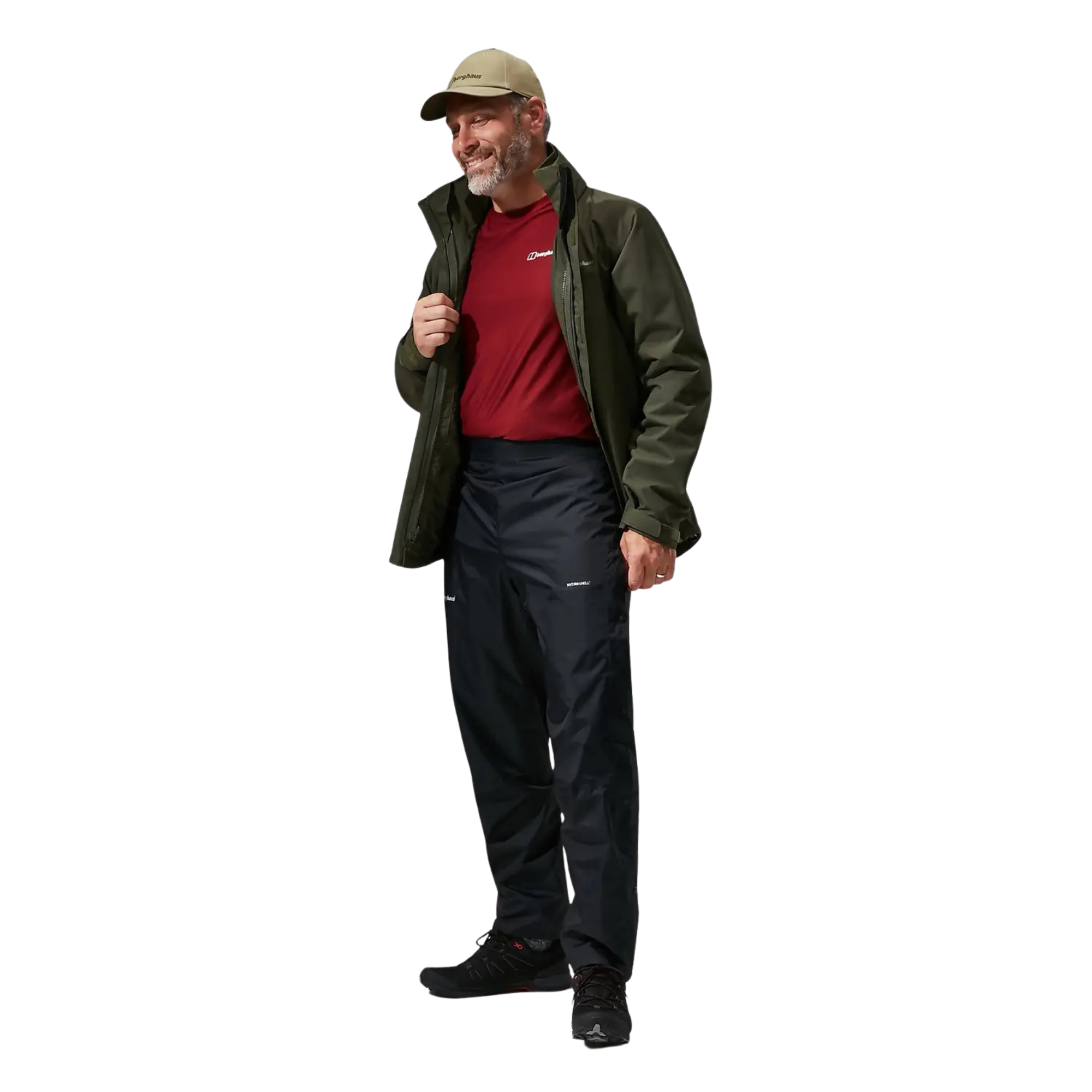 Berghaus Men's Deluge 2L Waterproof Over-Trousers (Black)