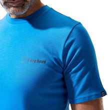 Load image into Gallery viewer, Berghaus Men&#39;s Dolomites Mountain Short Sleeve Tee (Blue)
