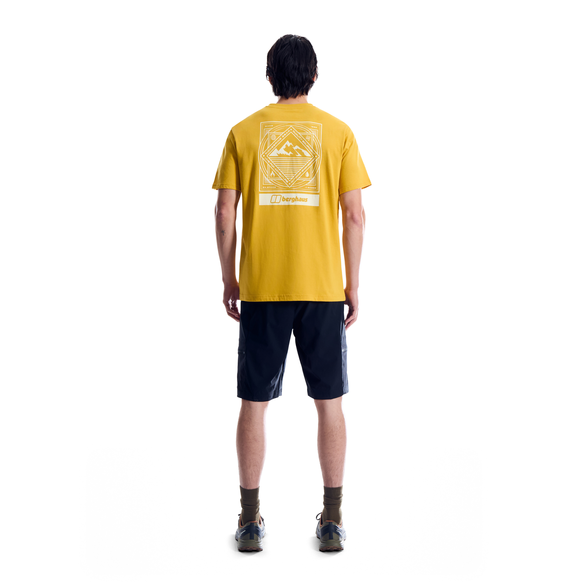 Berghaus Men's MTN Matrix Essential Short Sleeve Tee (Spiced Mustard)
