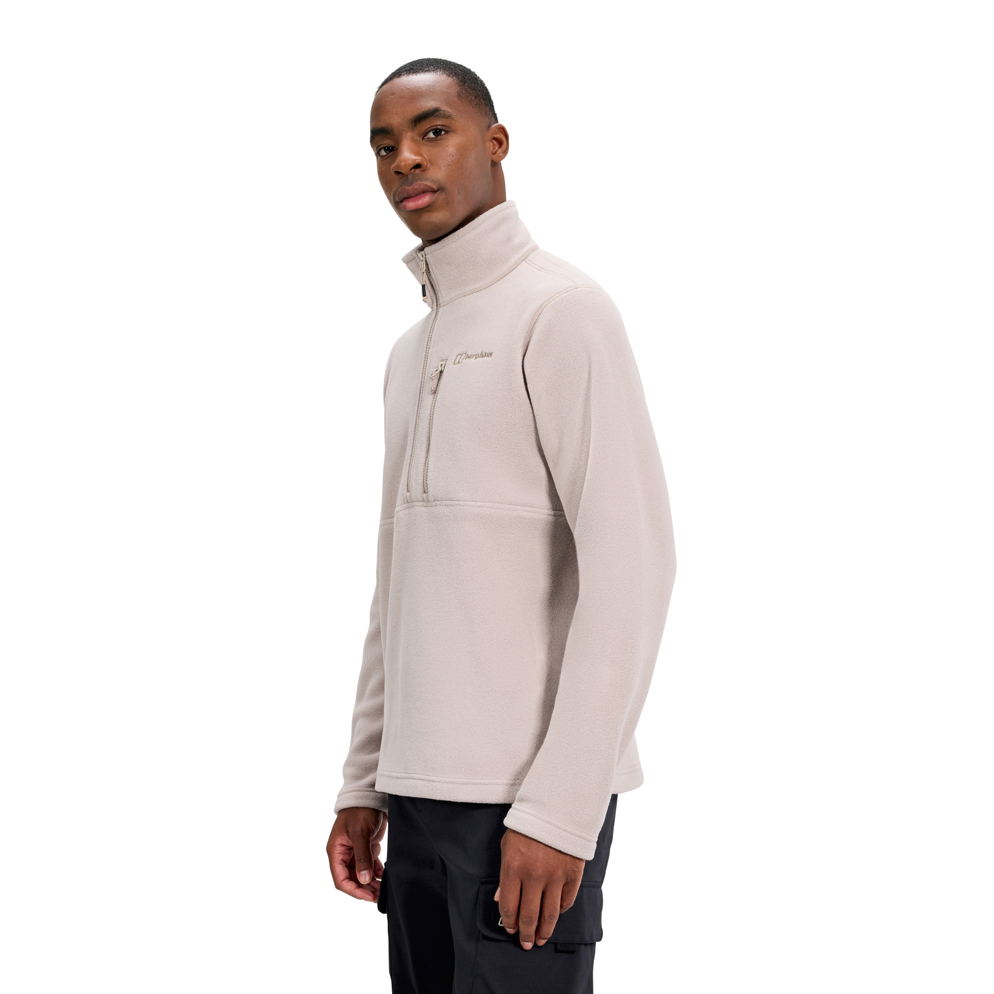 Berghaus Men's Prism Polartec Half Zip Fleece Top (Taupe)