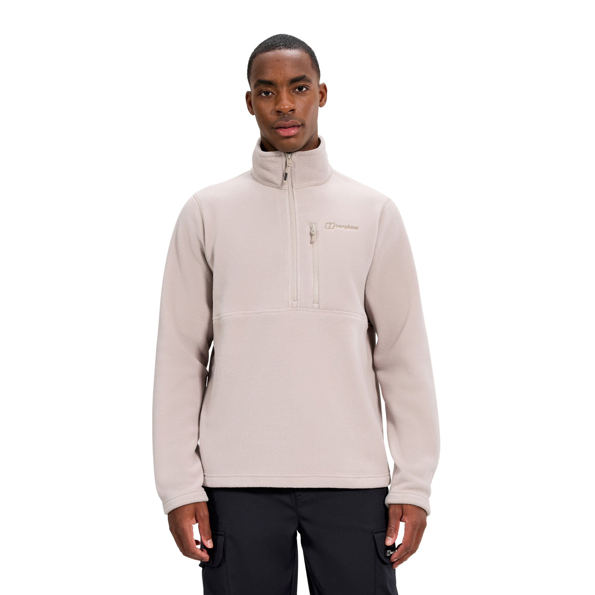 Berghaus Men's Prism Polartec Half Zip Fleece Top (Taupe)