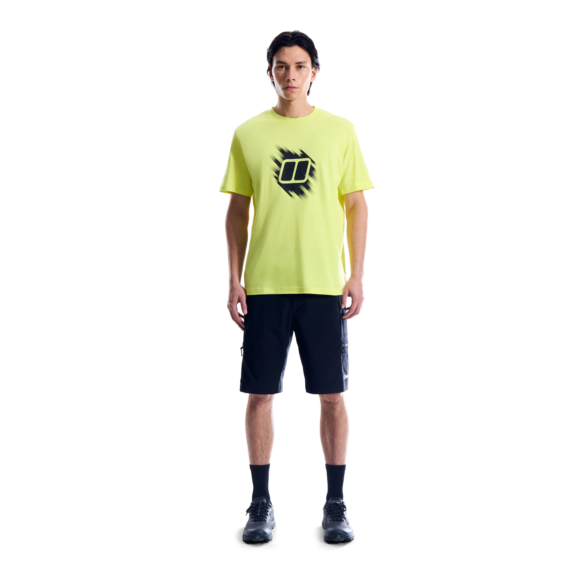 Berghaus Men's Sketched Blocks Essential Short Sleeve Tee (Solar Flare)