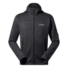 Load image into Gallery viewer, Berghaus Pravitale Mountain 2.0 Hooded Full Zip Fleece (Dark Grey/Black)
