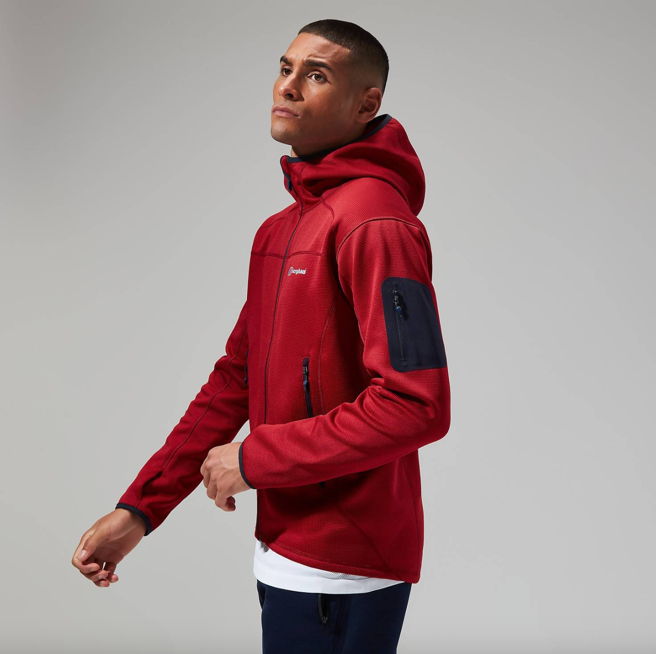 Berghaus Pravitale Mountain 2.0 Hooded Full Zip Fleece Urban Red Dahl Landers Outdoor World Ireland s Adventure Outdoor Store