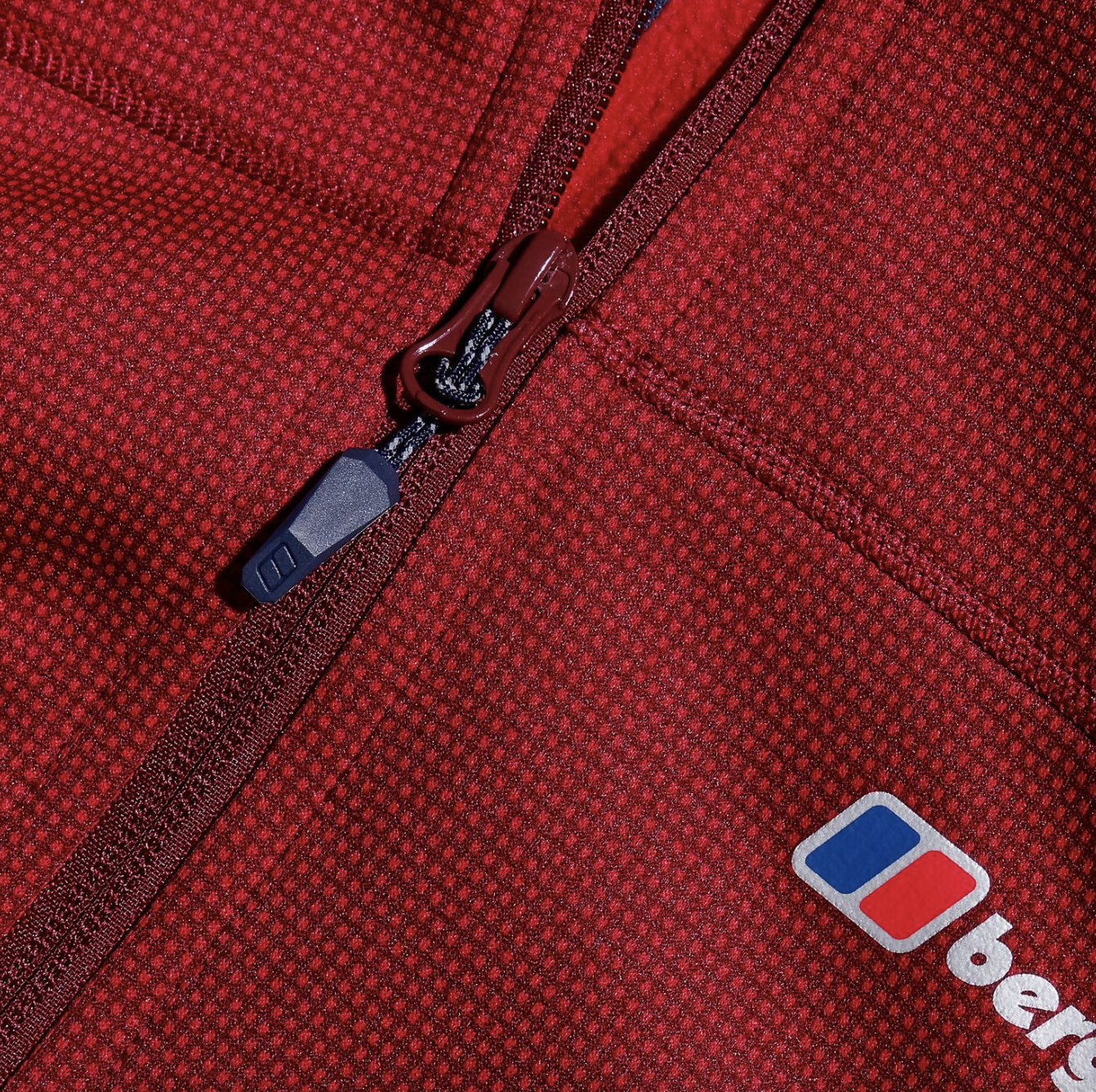 Berghaus Pravitale Mountain 2.0 Hooded Full Zip Fleece Urban Red