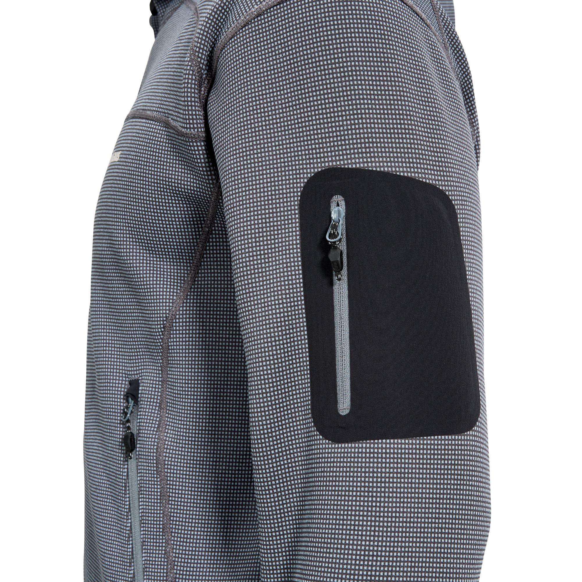 Berghaus Men's Pravitale Mountain 2.0 Hooded Full Zip Fleece (Granite/Cavern)