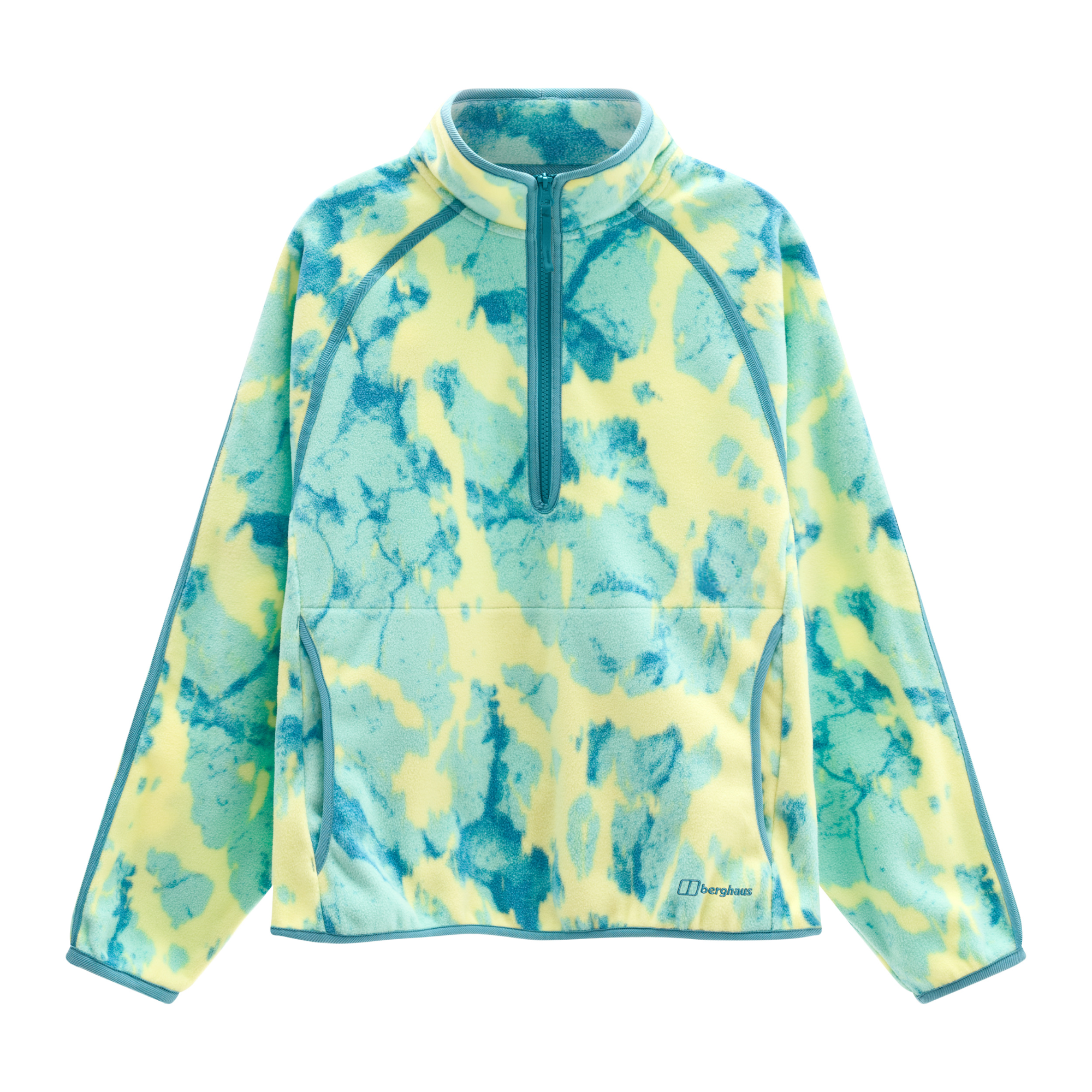 Berghaus Women's Bamburgh Half Zip Fleece Top (Light Electro Printed)