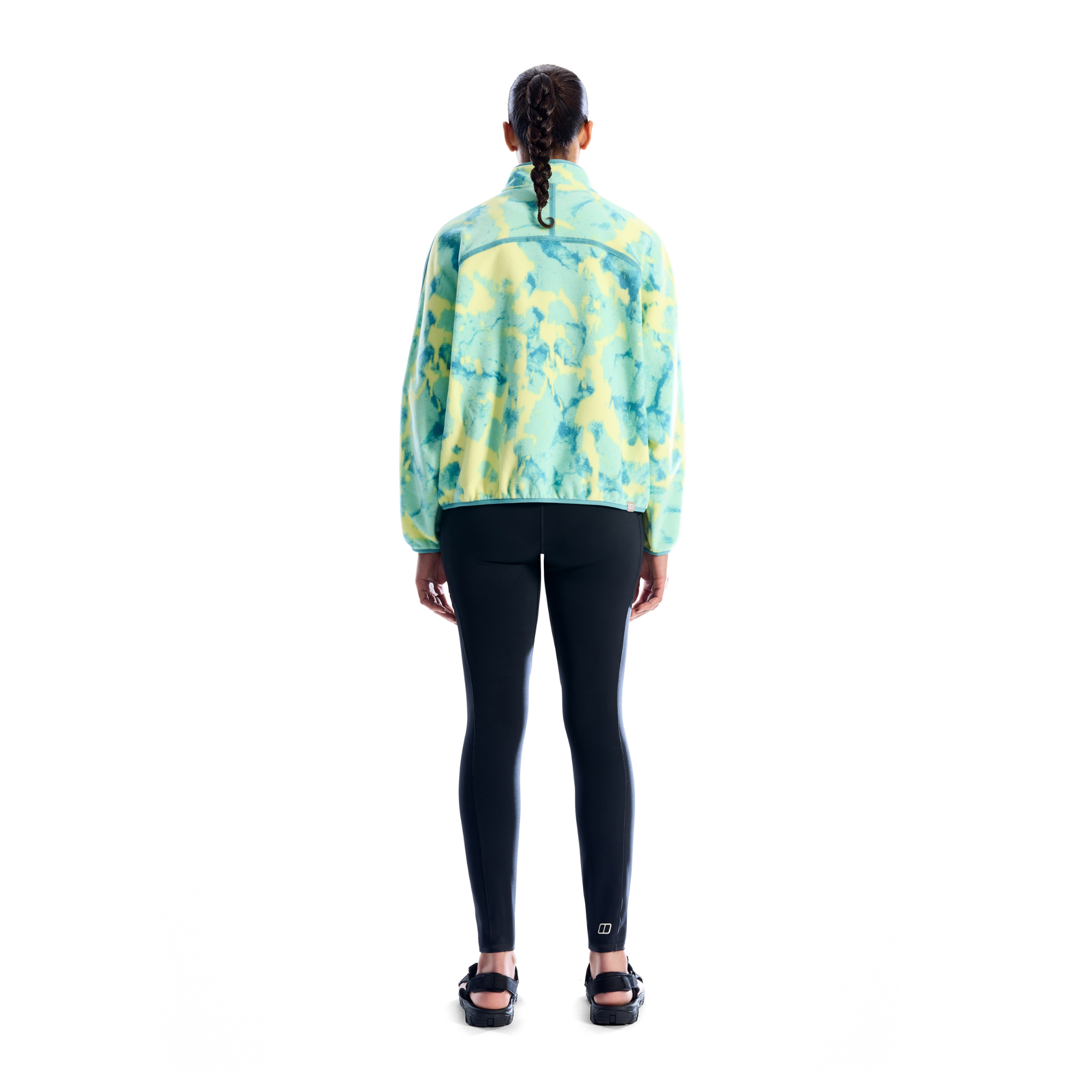 Berghaus Women's Bamburgh Half Zip Fleece Top (Light Electro Printed)