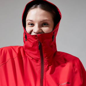 Berghaus Women's Deluge Pro Hydroshell Waterproof Jacket (Red)