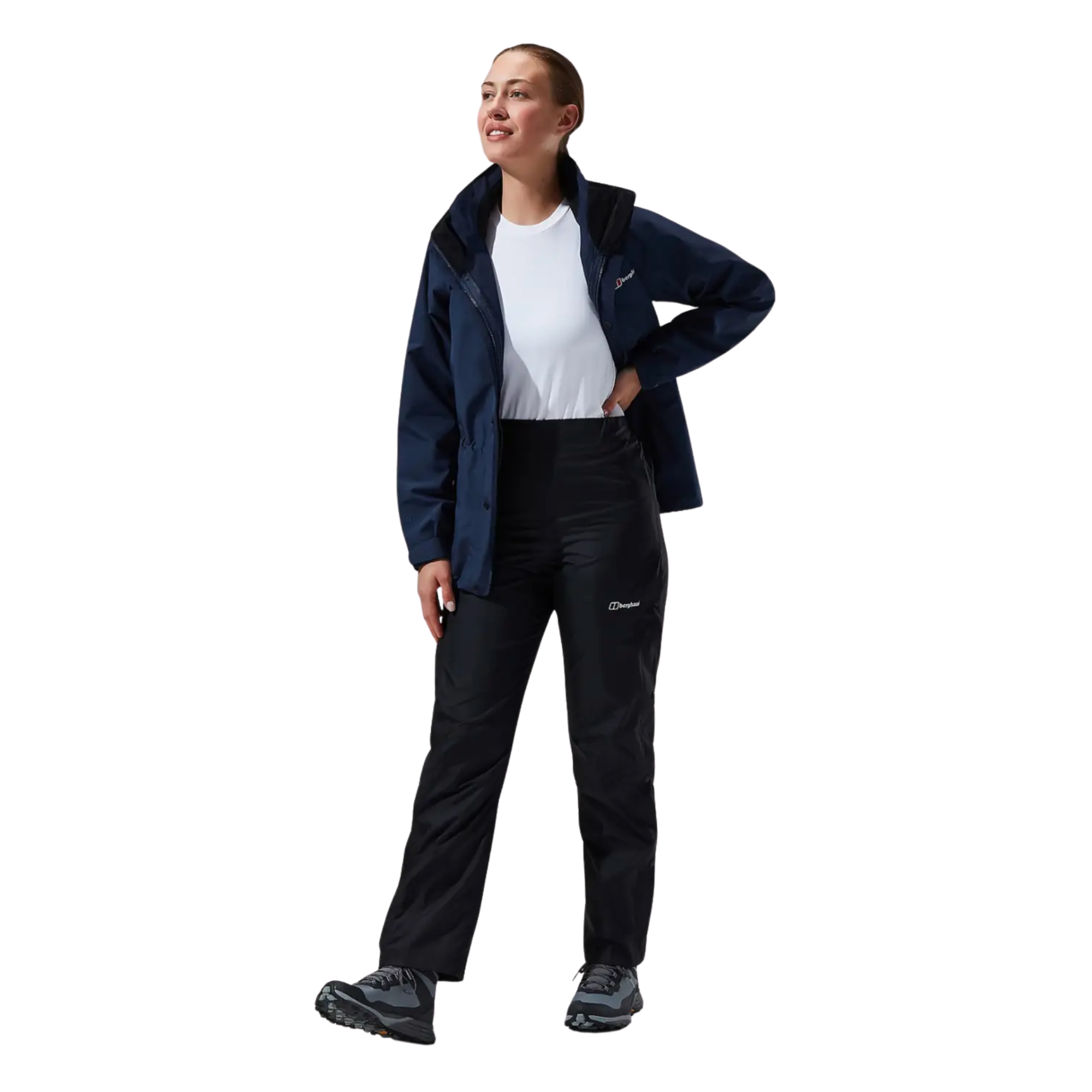 Berghaus Women's Deluge 2L Waterproof Over-Trousers (Black)
