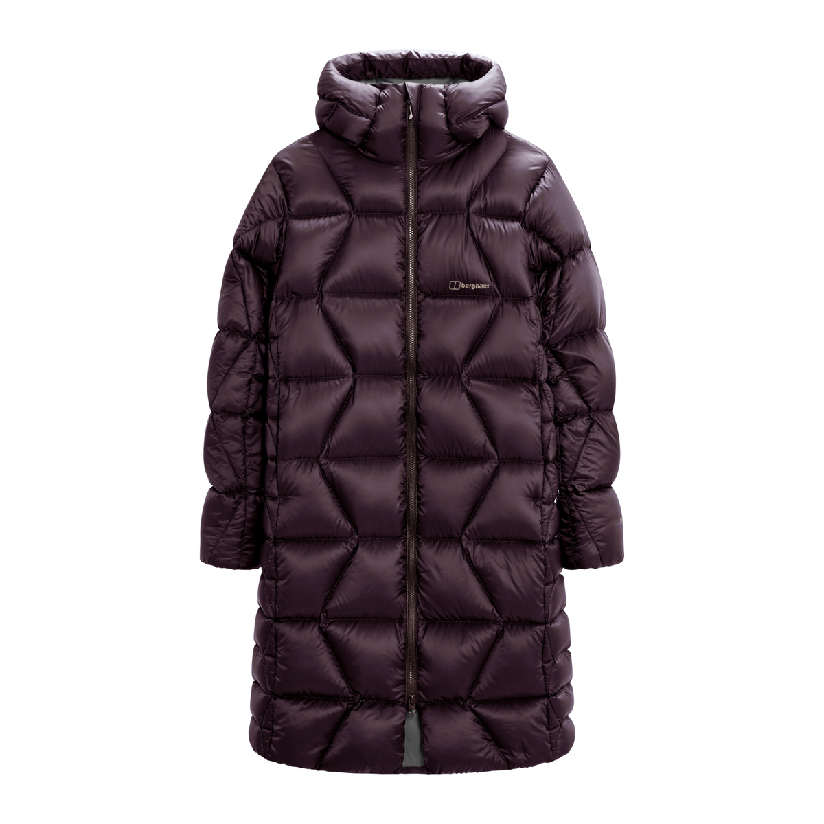 Berghaus Women's Explorer Long Hooded Down Insulated Jacket Chakra Deep Purple 002 A002093