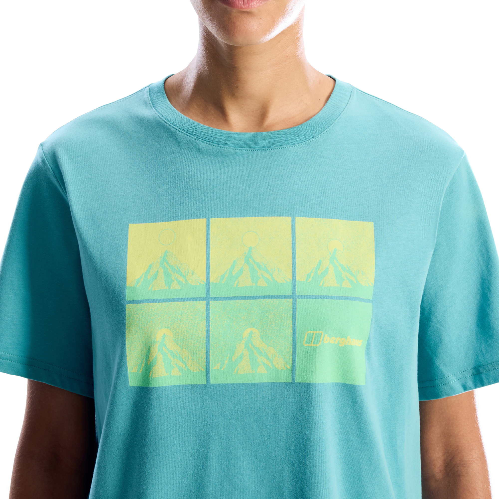 Berghaus Women's Mountainscape Essential Short Sleeve Tee (Calgary Blue)