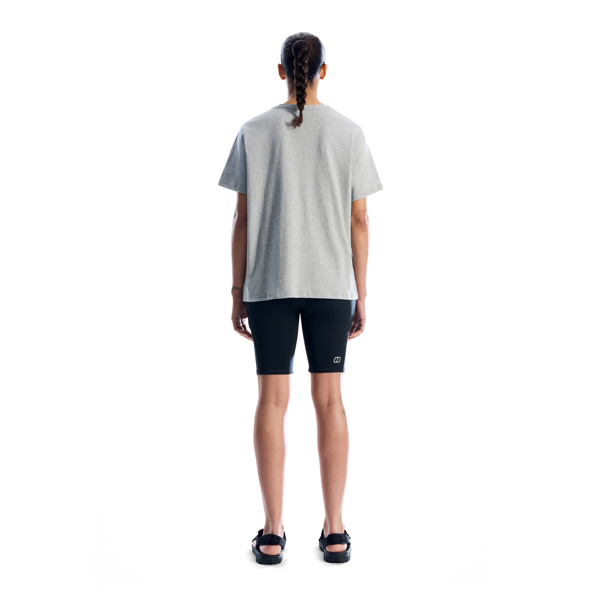 Berghaus Women's Mountainscape Essential Short Sleeve Tee (Light Grey Marl)
