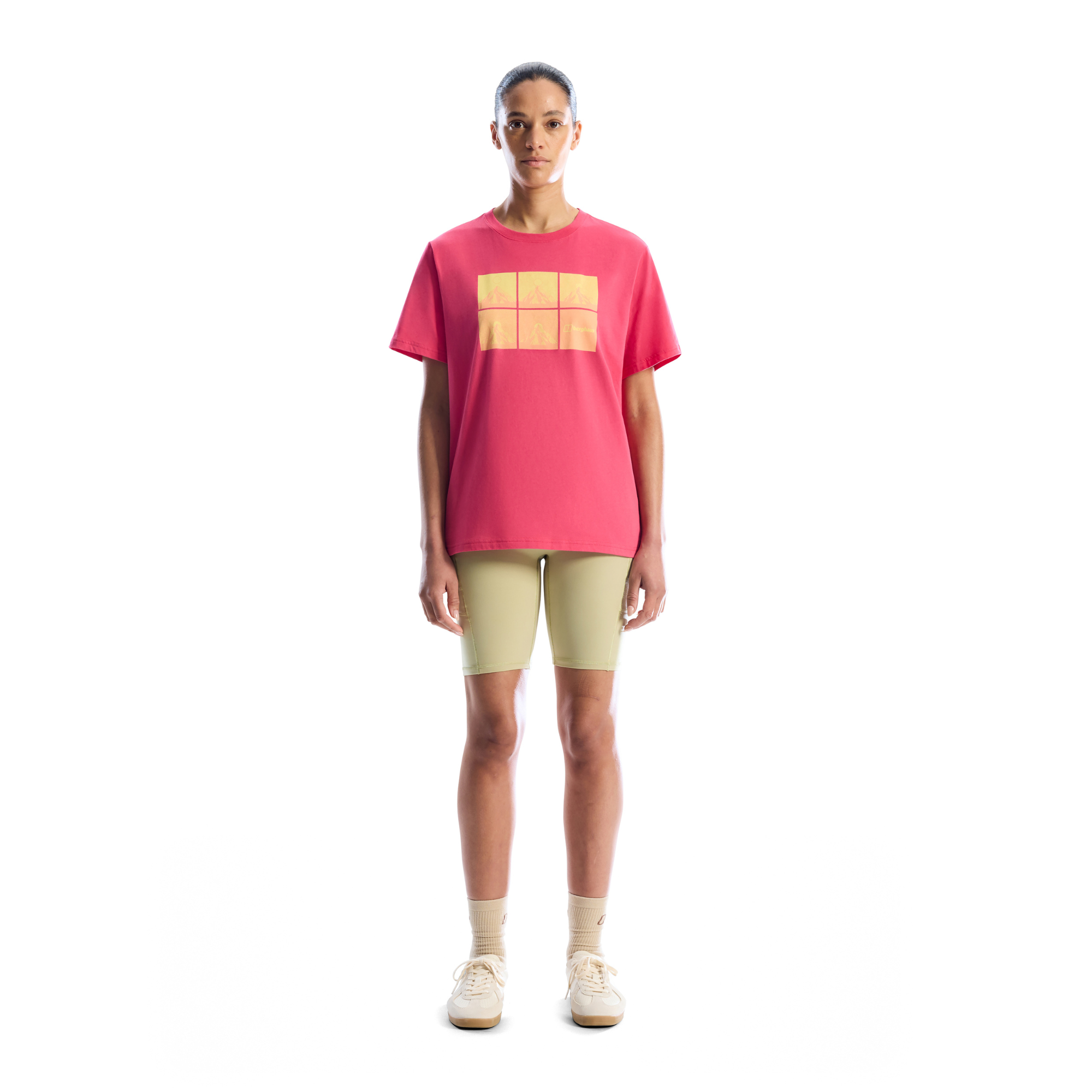 Berghaus Women's Mountainscape Essential Short Sleeve Tee (Roseberry)