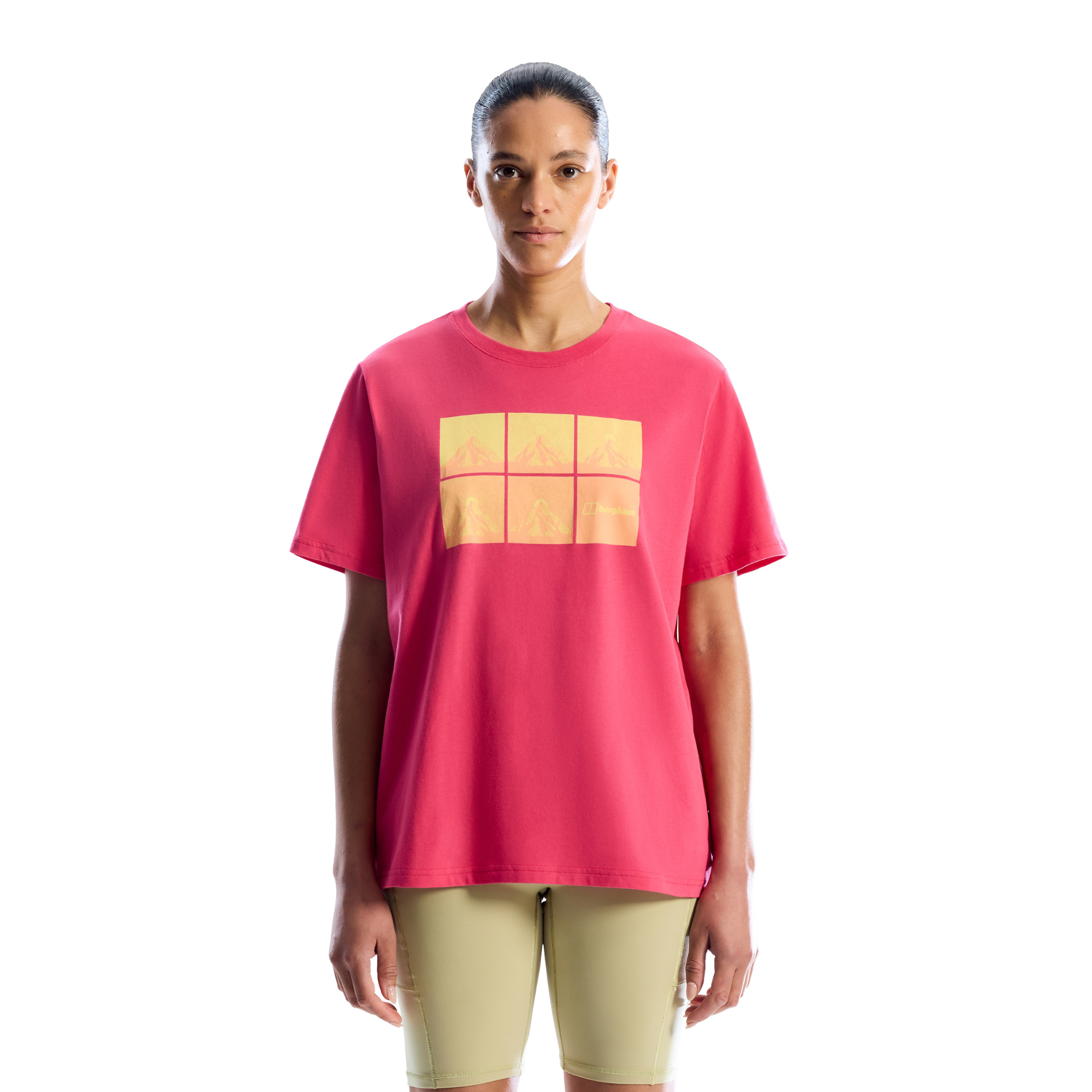 Berghaus Women's Mountainscape Essential Short Sleeve Tee (Roseberry)