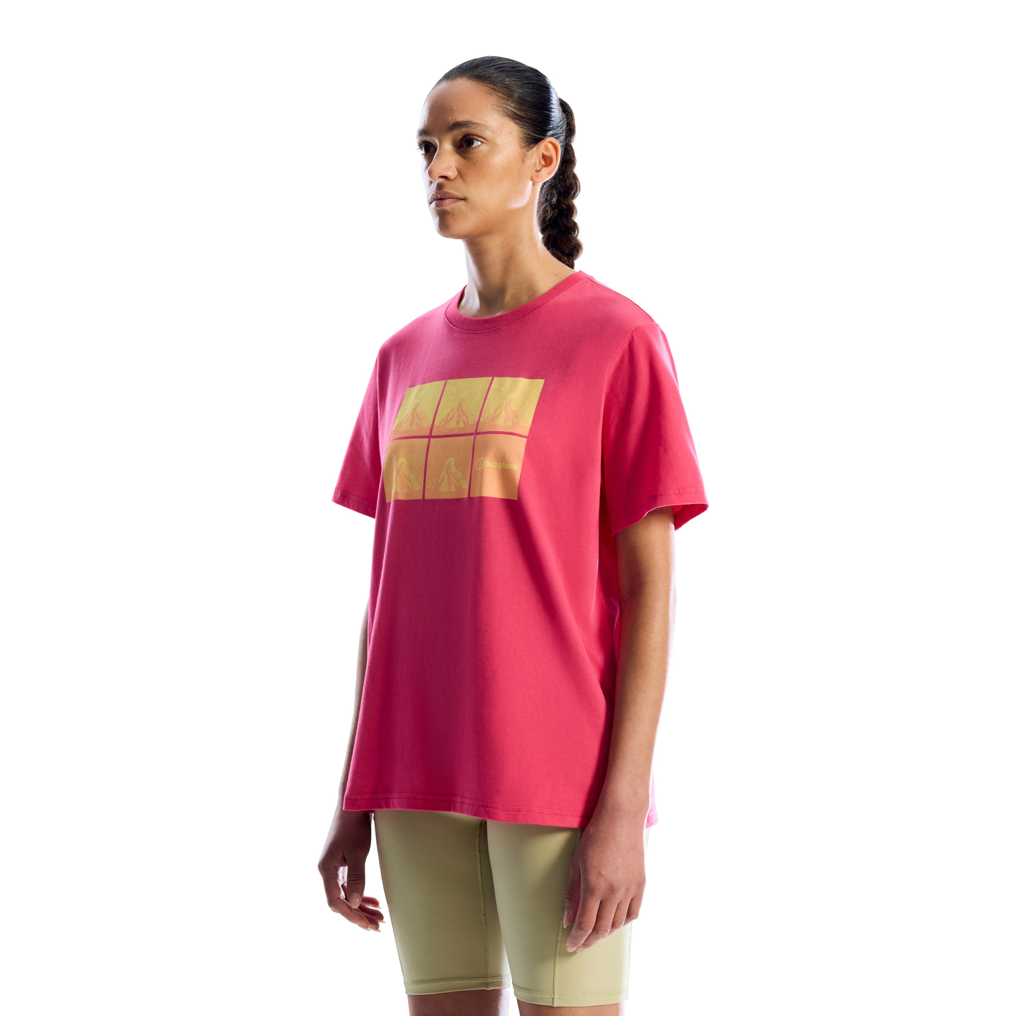 Berghaus Women's Mountainscape Essential Short Sleeve Tee (Roseberry)