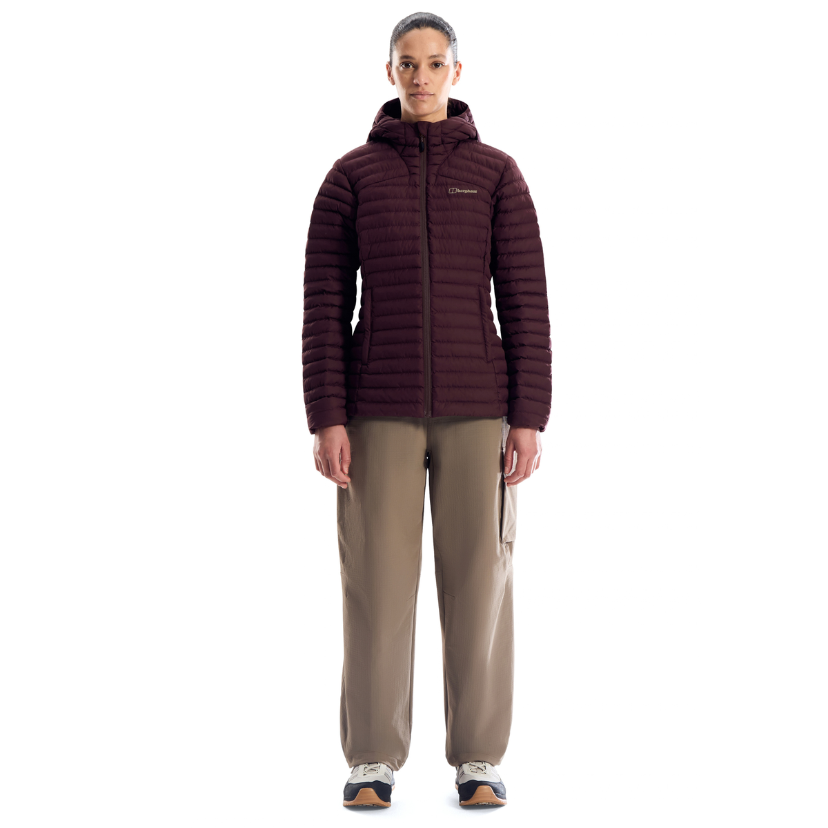 Berghaus Women's Nula Micro Hooded Insulated Jacket Chakra Deep Purple 003 A000780