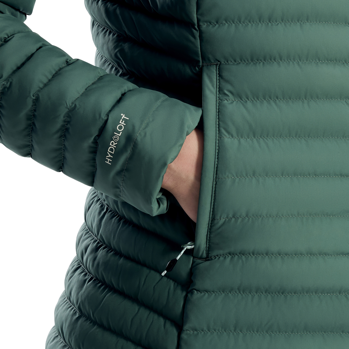 Berghaus Women's Nula Micro Long Insulated Parka Otherside Green 003 A000782