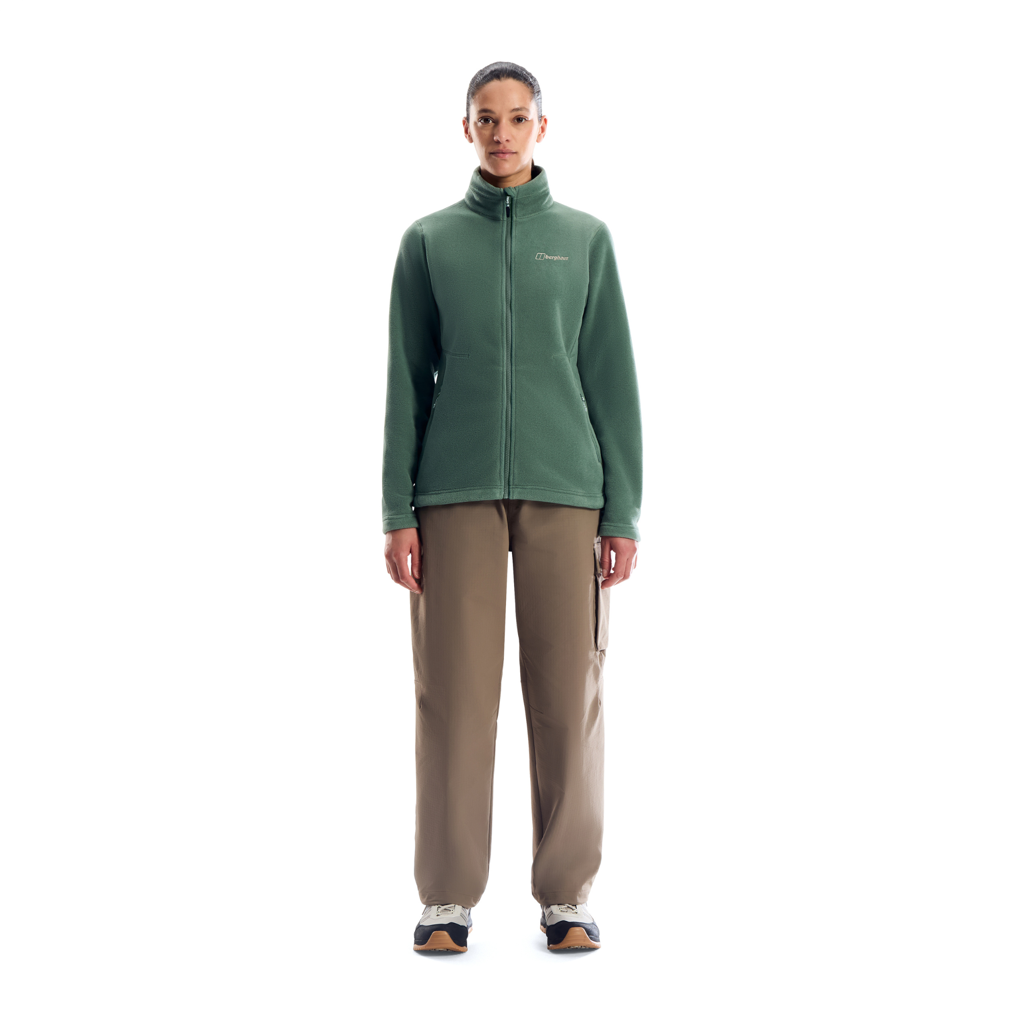 Berghaus Women's Prism Polartec Interactive Full Zip Fleece Jacket Otherside Green 005 22264