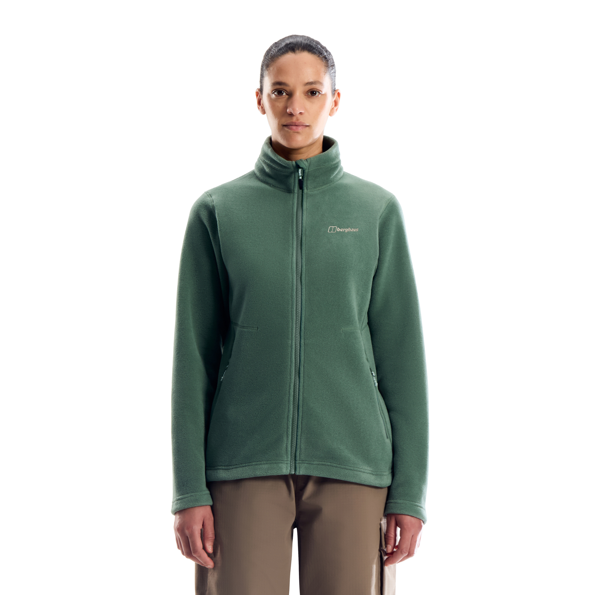 Berghaus Women's Prism Polartec Interactive Full Zip Fleece Jacket Otherside Green 005 22264