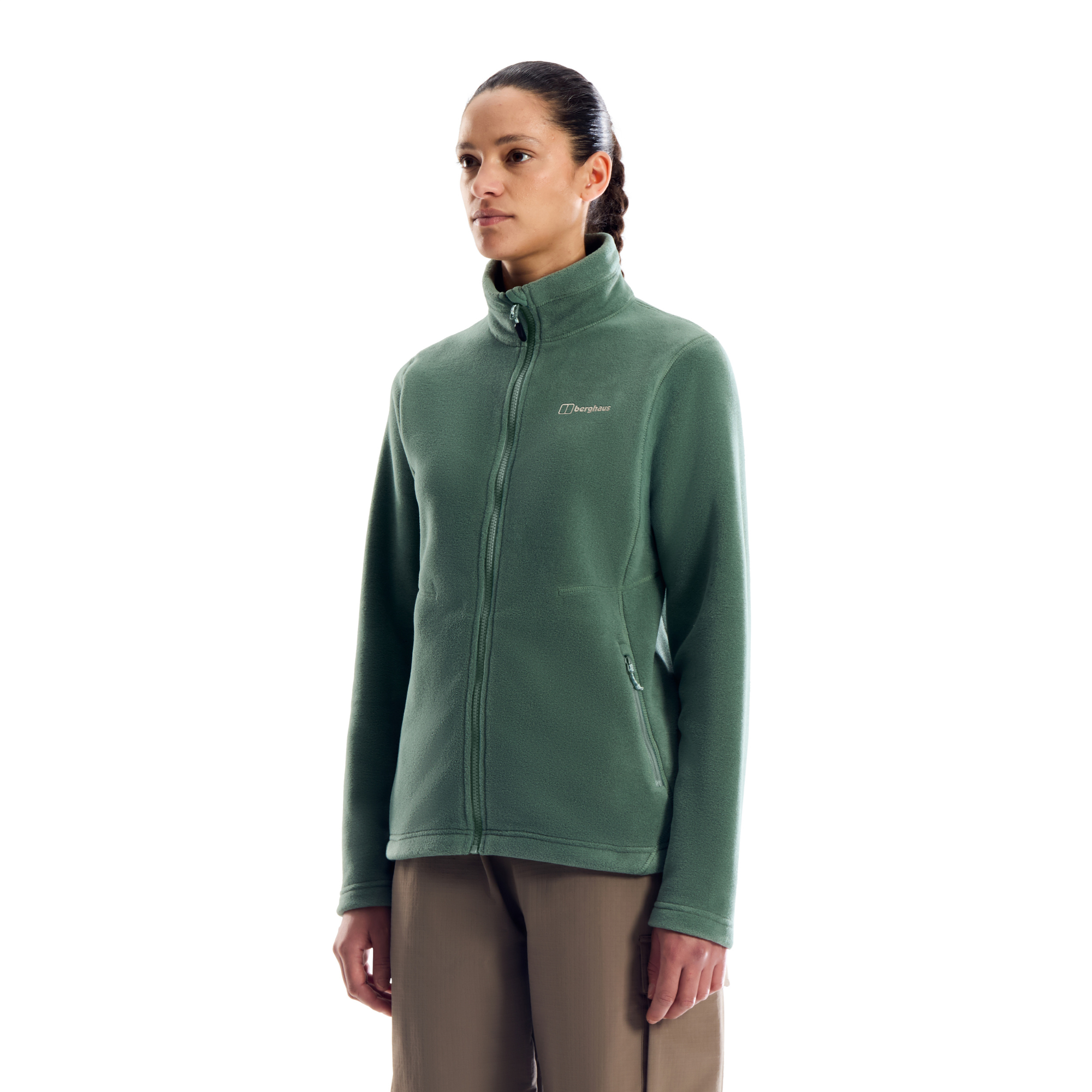 Berghaus Women's Prism Polartec Interactive Full Zip Fleece Jacket Otherside Green 005 22264