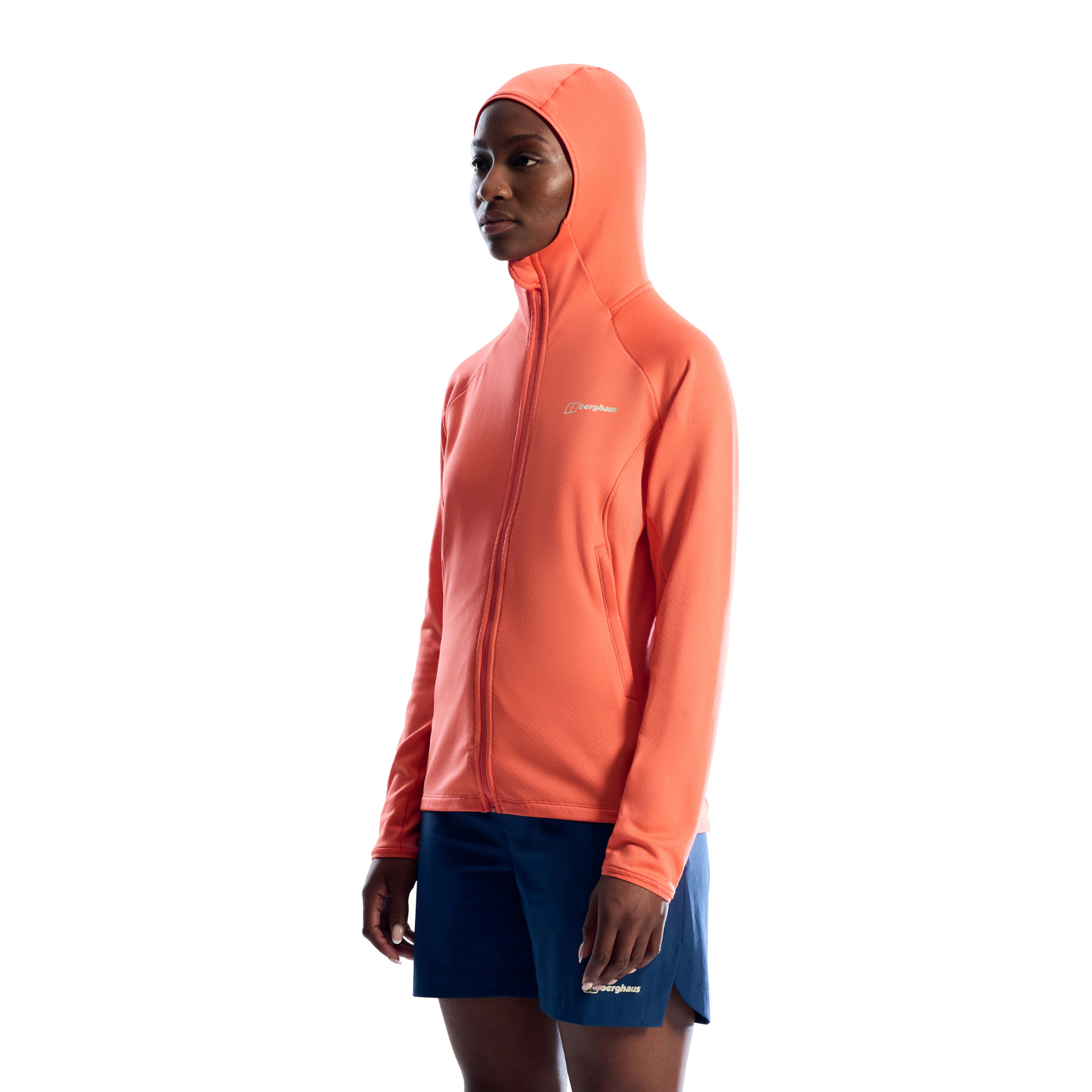 Berghaus Women's Staindrop Hike Hooded Full Zip Fleece (Sunburst)
