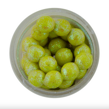 Load image into Gallery viewer, Berkley Powerbait Sparkle Eggs Floating Magnum (Chartreuse with Scales)
