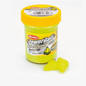 Berkley Powerbait Natural Glitter Trout Bait - Garlic (Sunshine Yellow)