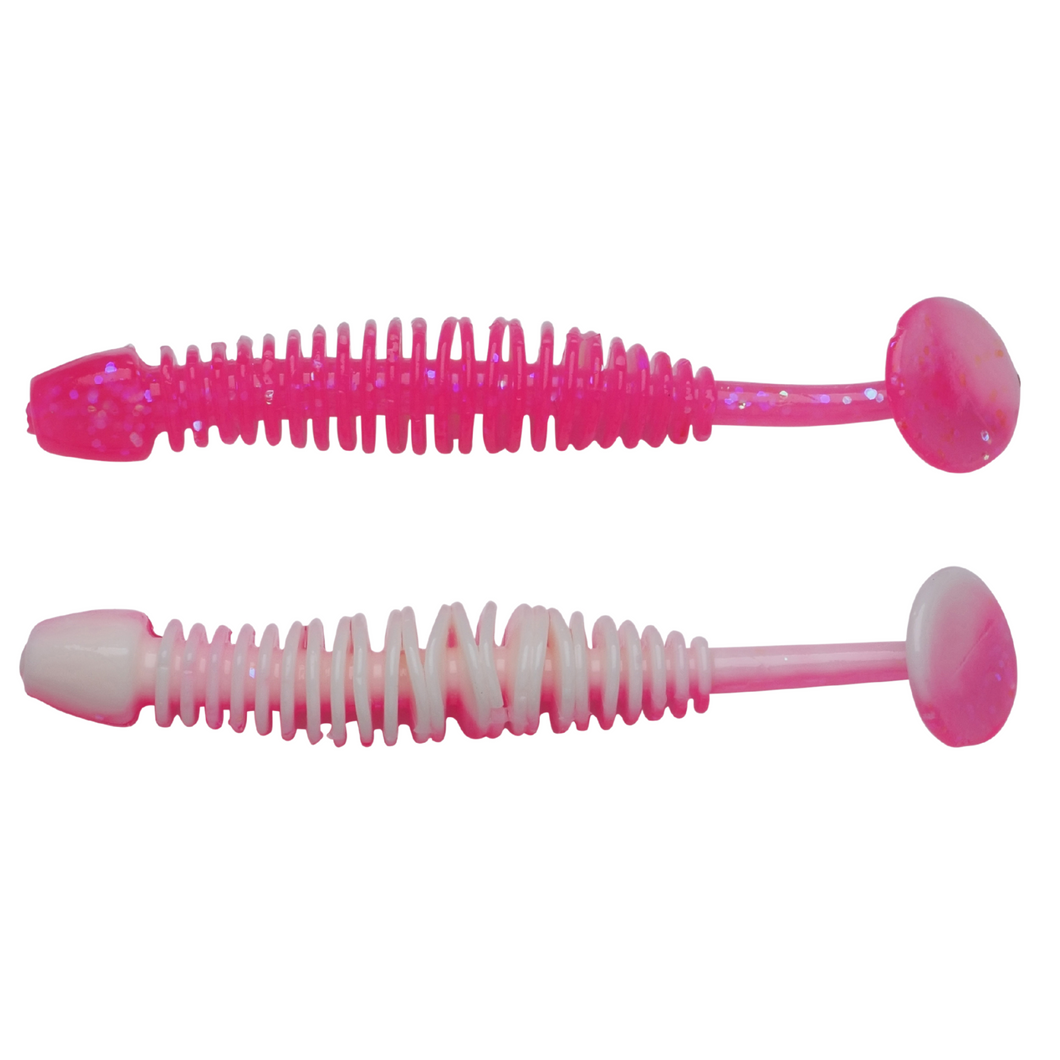 Berkley PowerBait Power Leech (50mm/Floating)(Pink/White)(12 Pack)