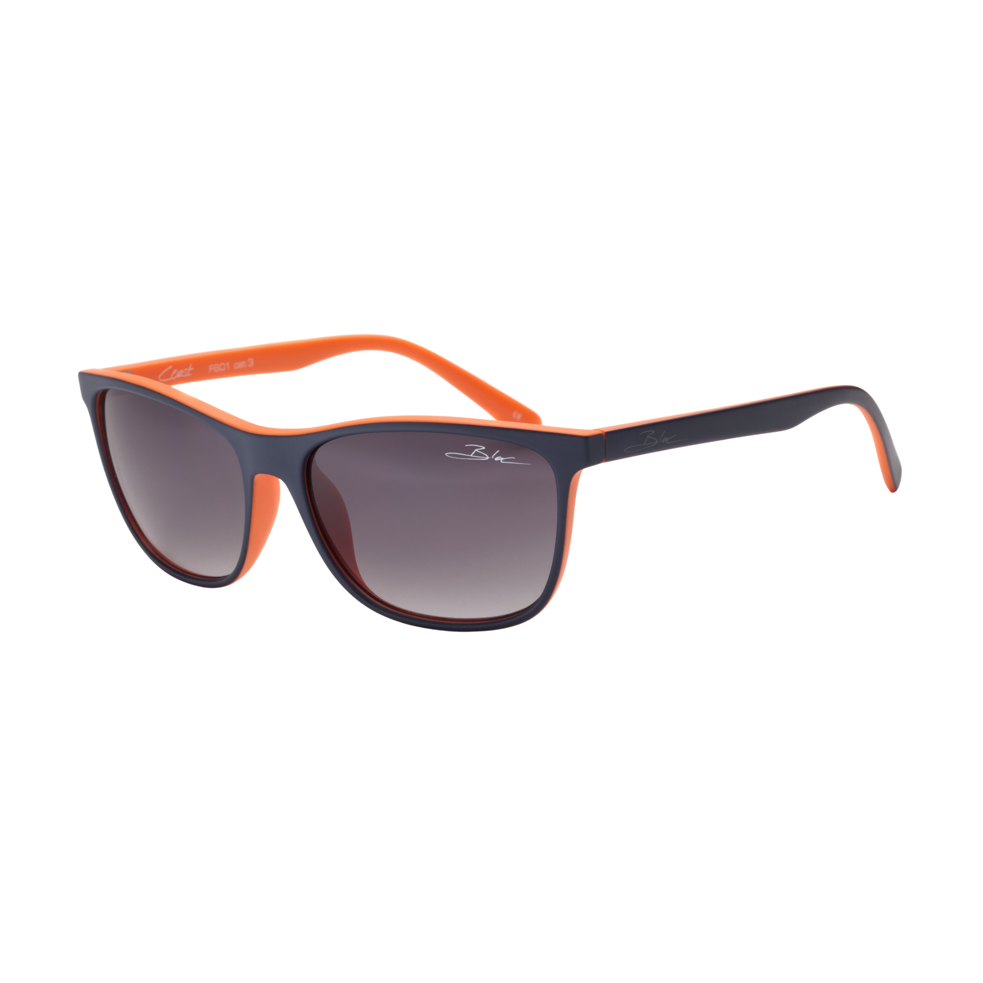 Bloc Eyewear Coast Sunglasses (Grey Graduated Lens/Matt Blue Orange Frame)